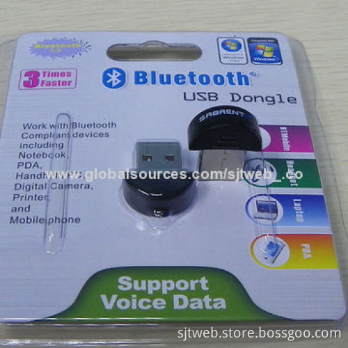 Mini USB Bluetooth Dongle with 10 Meters Coverage, IVT Software and CSR Solutions